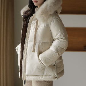 막스 후드 덕다운 패딩(리얼폭스퍼)