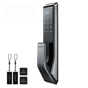 [방문설치] 직방 푸시풀 현관문도어락 현관도어락 디지털도어락 번호키 SHS-P710+고리형1개 부착형 1개  방문설치  설치의뢰 C지역