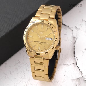 세이코 5 SNKE06K1 클래식 금장 라운드 오토매틱 남자 메탈 시계 d