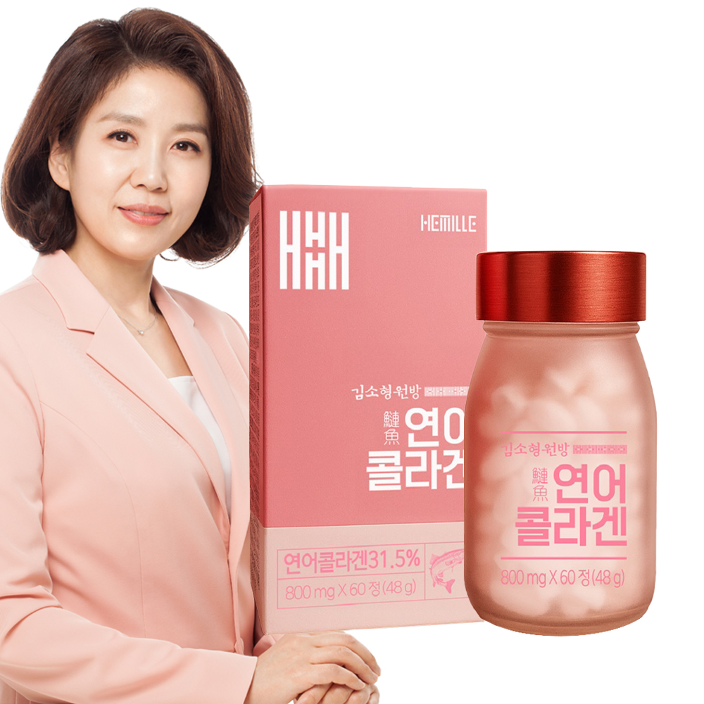 뉴트리너스 노르웨이산 연어콜라겐 초저분자 트리다이펩타이드 60정, 3개