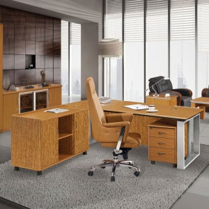 하이퍼스 중역사무용 TLD-002 티크 사무실용 피에라Ⅲ 책상 사장님