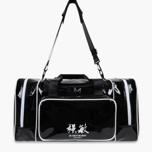 스트롱 덱스터 에나멜 더플백 (Black)