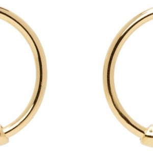 마리아 블랙 골드 베이직 8 후프 이어링 232353F022017