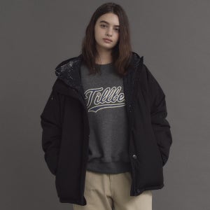 [틸버] 더블린 후드 덕다운 패딩_Black