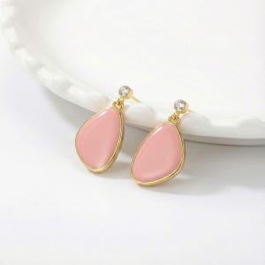 루시드 플로우 드롭 이어링 - 핑크, 아뜰리에 살롱드조이