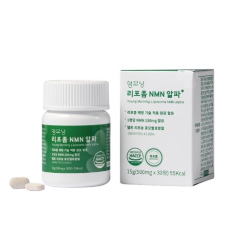 영모닝 리포좀 NMN 알파 500mg x 30정, 1개