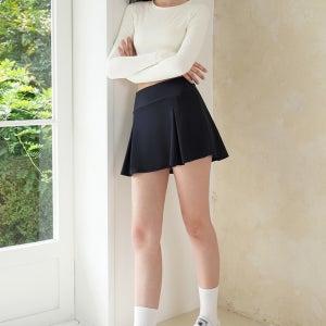 올인원 투 링클 테니스 스커트 (나이트블랙)