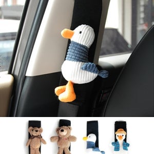 안전벨트 쿠션 커버 인형 쿠션가드 어린이 유아 카시트 쿠션 차량용 인테리어 악세사리 용품