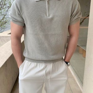 [그레딕] 슬로 하찌 반집업 카라 니트 (9color)