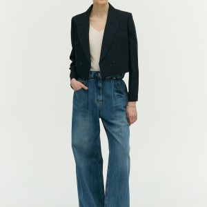 [E.B.M] [프리오픈][나나 착용] 워싱 와이드 데님 팬츠 [EMP1DPT010]