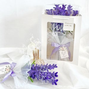 카네이션 라벤더 모루꽃다발 졸업선물 결혼기념일, 오미니스공방