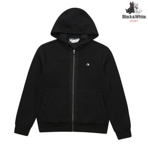 [블랙앤화이트] 남성 풀집업 후드 가디건 6203GXSP_BLACK