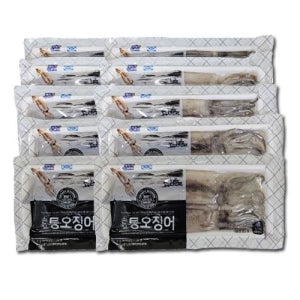 명진 손질통오징어 130g 20미 (2미,1팩,총 10팩)