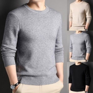 (모노무드) MMO 남성용 머스트해브 라운드칼라일상용 울탑 울니트