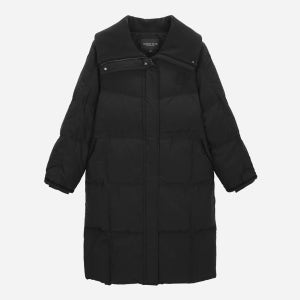 [롯데백화점] 써스데이아일랜드 [여성]카라 니트 배색 덕 다운 점퍼(T258MDJ250W) LE1220722797