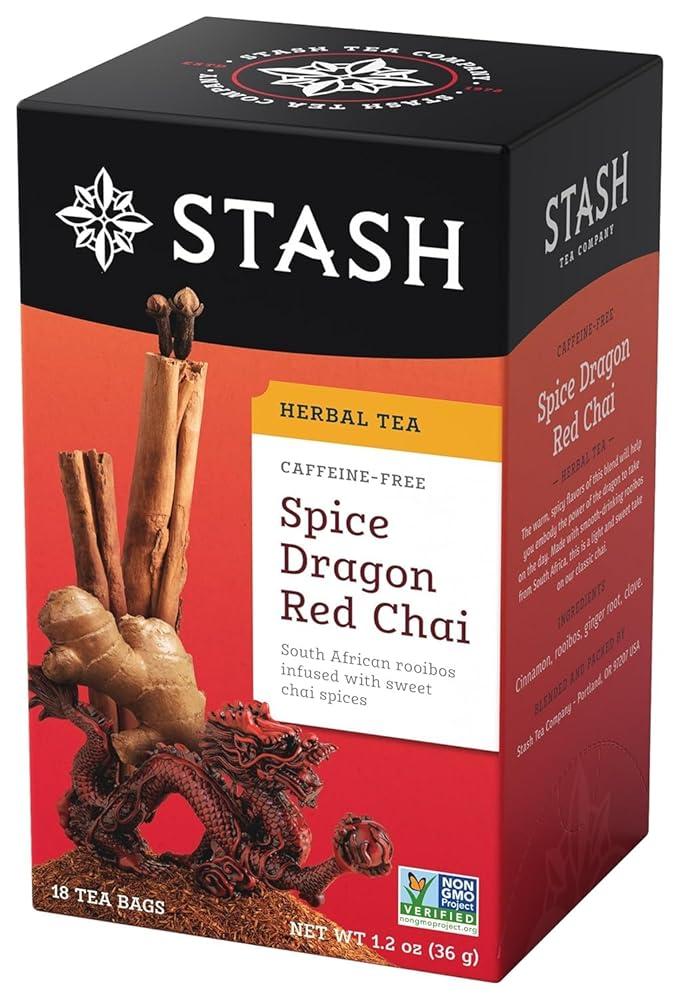 Stash Tea Spice <b>드래곤</b> 레드 차이 <b>허브</b>티 18개