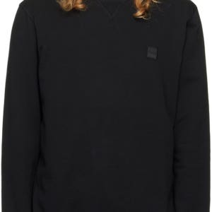 보스 블랙 로고 패치 스웨트셔츠 50509323