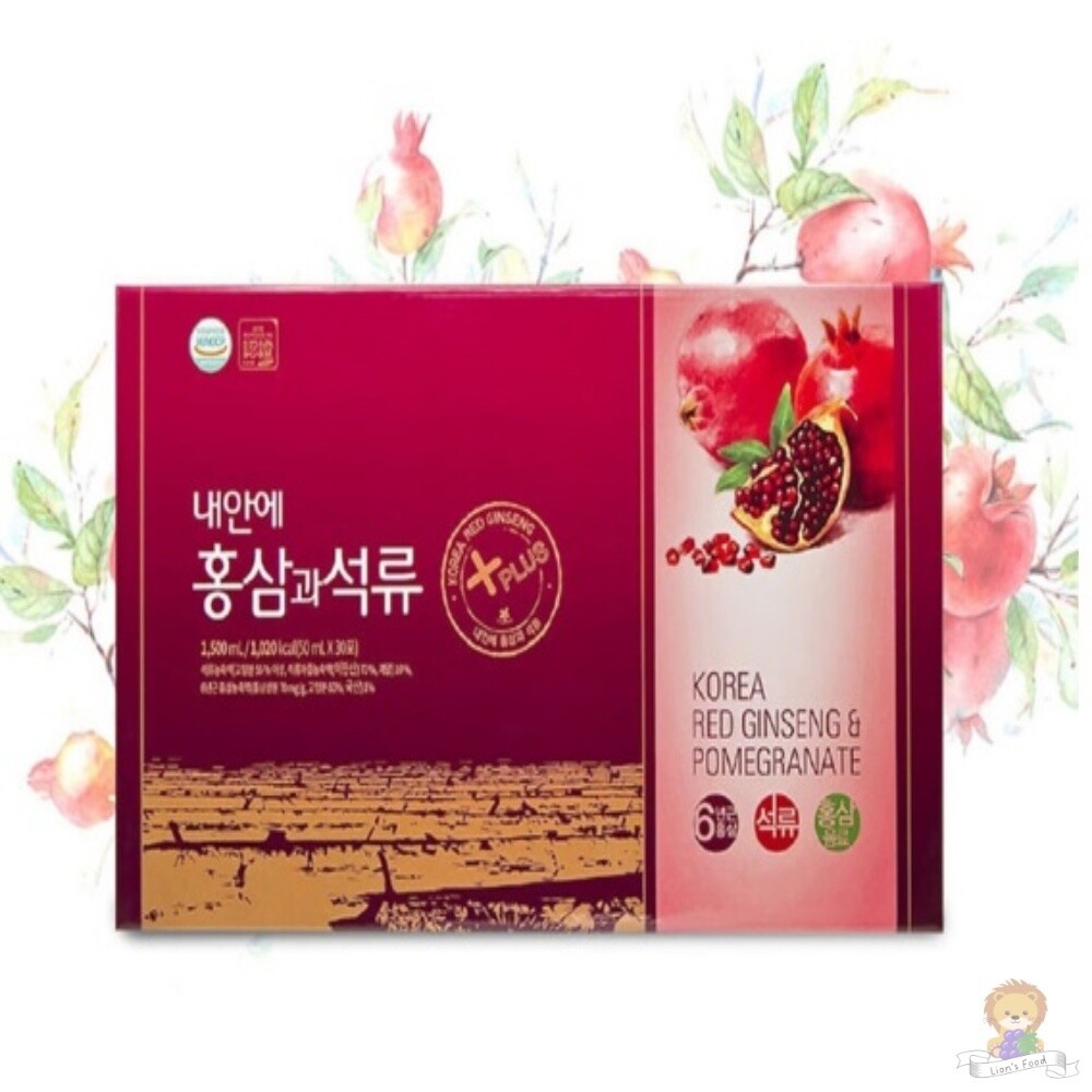 대동고려삼 <b>내안에 홍삼과 석류</b> 50MLX30포 부모님 <b>홍삼</b>음료 셋트 건강