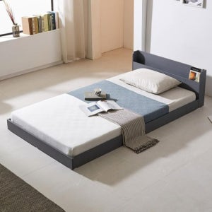 LED 낮은 저상침대 슈퍼싱글프레임 매트세트 편한 편안한 미니 1인