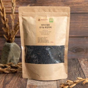 유기농 씻어 말린 국산 흑임자(2025년산) 검은깨 500g