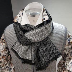 [레노마셔츠][포체]세로 솔리드 옴므 머플러/ 남성 목도리 FNFTM5103 BK_US