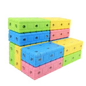 솔선 소프트 자석 벽돌블럭 48개 블럭놀이 자석교구 유아교구