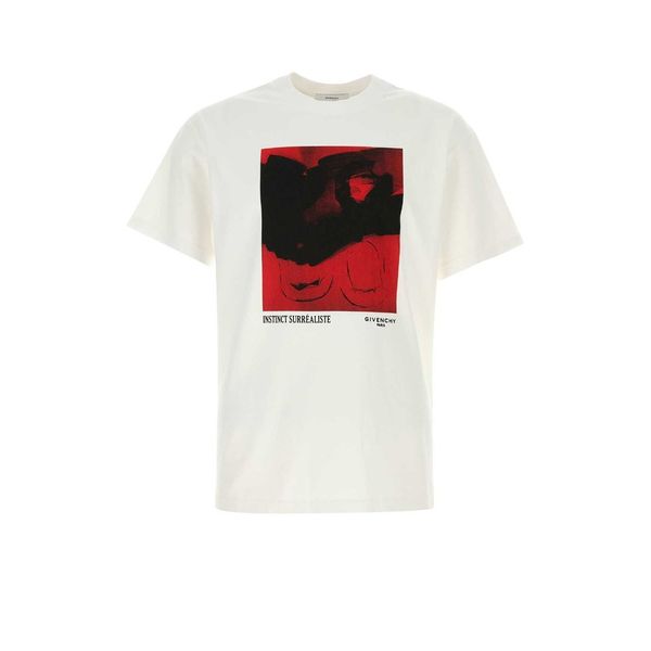 지방시 그래픽 프린트 레귤러 핏 티셔츠 BM71NK3YST 100 WHITE 남성 SS26