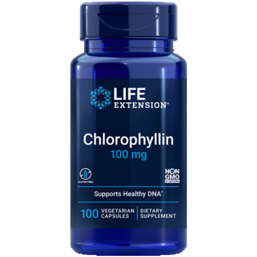 Life Extension <b>클로로필린</b> 100mg 100 식물성 캡슐