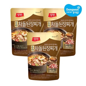 [동원] 수라 차돌 된장찌개 460g x 3개