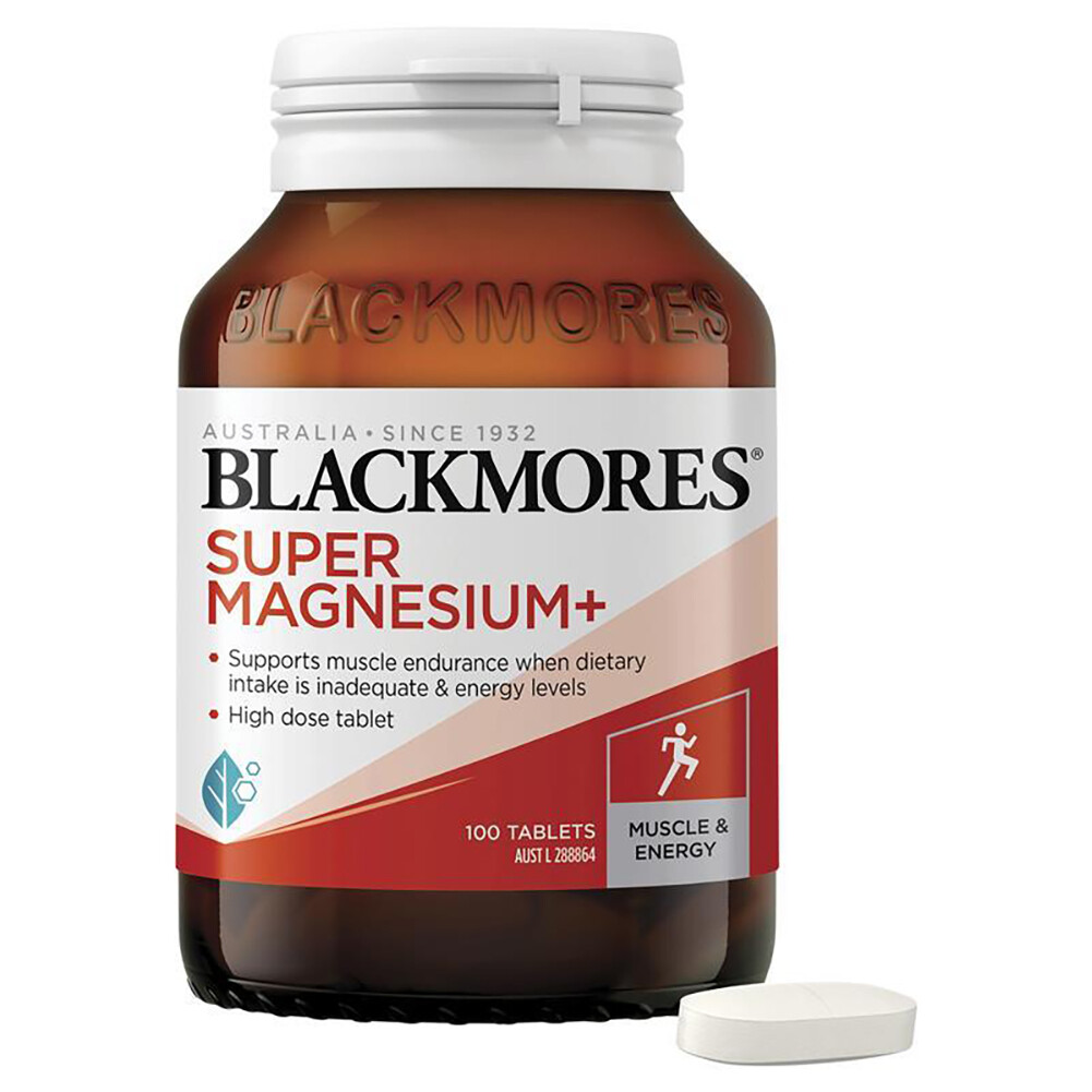 <b>Blackmores</b> Super Magnesium citrate + Vitamin 100 T 구연산아미노산피리독신