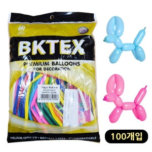 풍선 해피파티 요술풍선 색상혼합 100개입 스탠다드