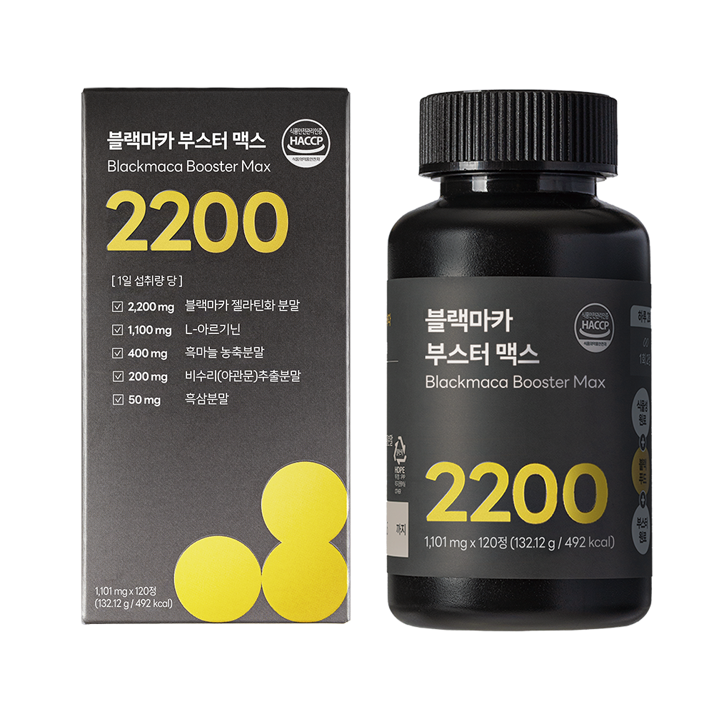 담을수록 블랙<b>마카</b> 맥스 2200 1101mg x 120정, 1개