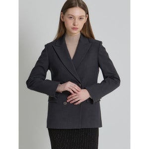 쉬즈미스 [하프클럽]소피스티 더블 블레스티드 울 자켓