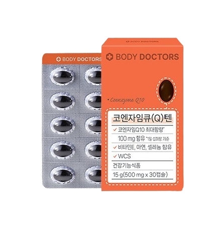 바디닥터스 코엔자임 큐텐 500mg x 30캡슐, 6개
