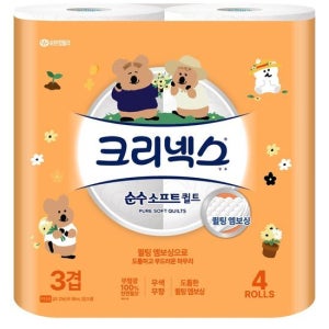 크리넥스 3겹 순수소프트퀼트 다이노탱 27M