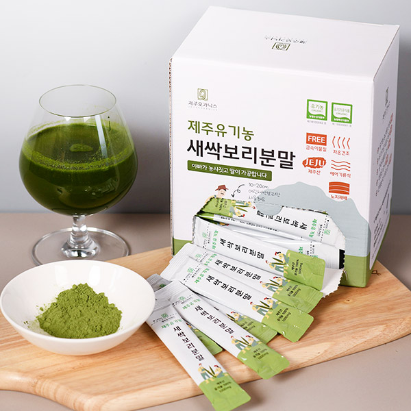 제주오가닉스 유기농 새싹보리 분말 스틱 50포, 1개