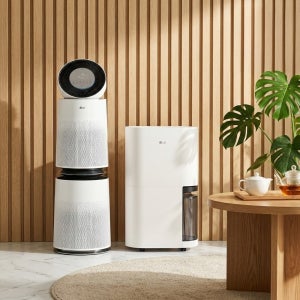 LG 퓨리케어 AI 360 공기청정기 + LG 휘센 오브제컬렉션 제습기 (AS285DWWC + DQ214MEGA)