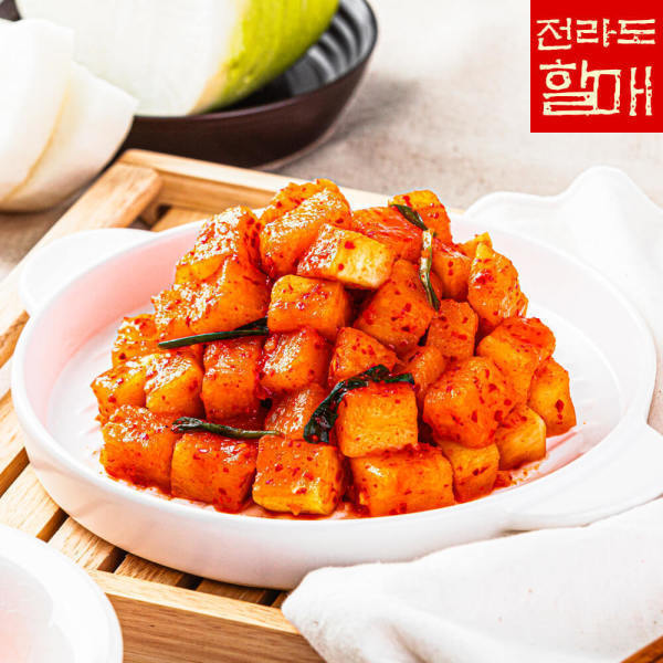 국내산 프리미엄 전라도 깍두기 3kg (7,900원) (무료)