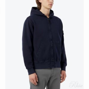 스톤아일랜드 오가닉 파나마 코튼 오버사이즈 핏 후드 지퍼 스웨트셔츠 25FW 6100017 올드 이펙트 집업 K2S15 S0184 V0126 업 149700333