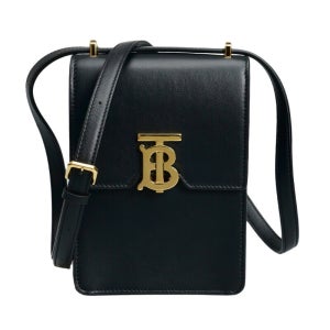버버리 [중고명품] 블랙 로빈 미니 크로스백
