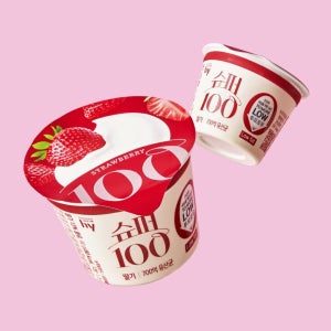 한국야쿠르트 슈퍼100 딸기