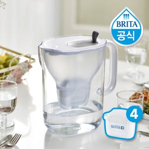 브리타 브리타 정수기 스타일XL 3.6L 그레이 + 총 필터4입