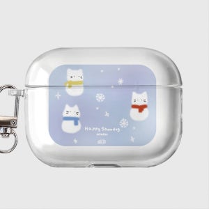 [투명에어팟&버즈]눈송이캣, 봉실컴퍼니