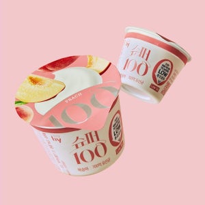 한국야쿠르트 슈퍼100 복숭아