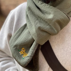 호작도 자수 소프트 목도리 Tiger & magpie embroidery  soft scarf