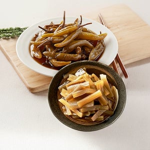 [쌈빡반찬] 아삭 고추장아찌 1kg + 궁채장아찌 1kg