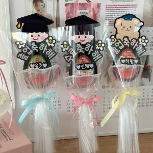 [유치원졸업선물] 킨더조이 졸업식 꽃다발토퍼, 박하사탕공방