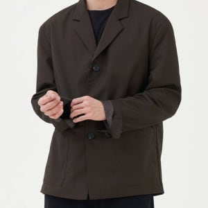 [토피] 오버사이즈 컴포트 블레이저 (BROWN) T2S-OSCB