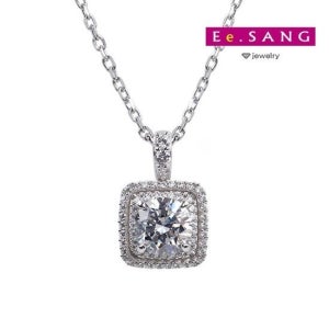 /14k IGI 2캐럿 랩 다이아몬드 네이션 목걸이