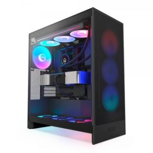 NZXT H7 Flow RGB V2 (매트 블랙) 미들타워 컴퓨터 PC 케이스